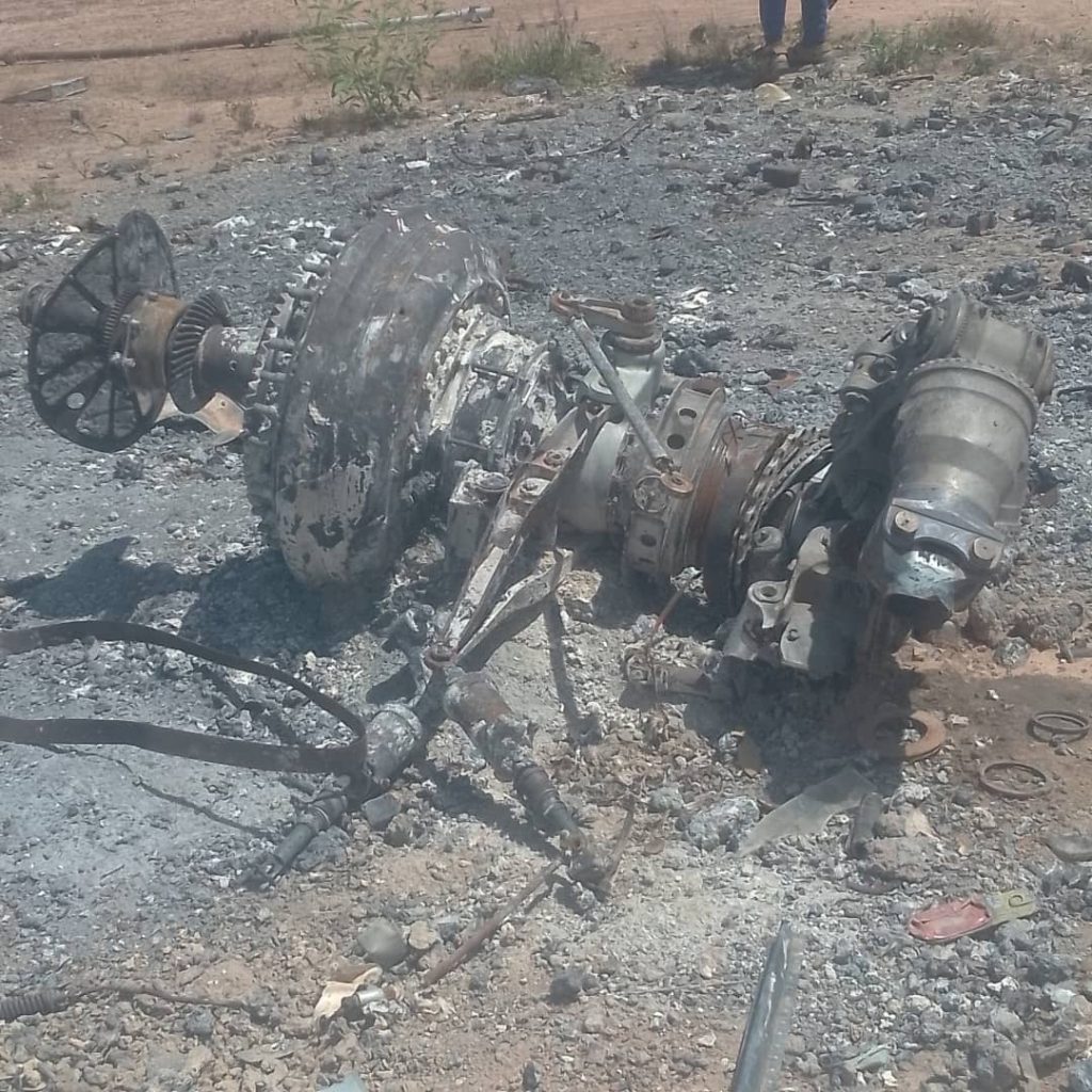 طائرة الجيش المالي ومرتزقة الفيلق الروسي التي سقطت في ولاية سيغو هذا الأسبوع 